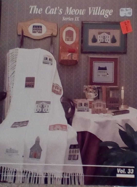 The Cat's Meow Village Vol. 33 Cross Stitch Pattern Booklet