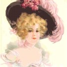 Beautiful Lady in a Flower and Feather Hat Pattern Chart Graph Beautiful Lady in a Flower and Feather Hat Pattern Chart Graph