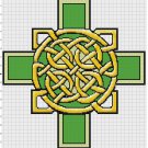 Ancient Irish Knotted Cross Pattern Chart Graph Ancient Irish Knotted Cross Pattern Chart Graph