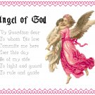 Girl's Angel of God Prayer Pattern Chart Graph Girl's Angel of God Prayer Pattern Chart Graph