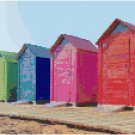 Colorful Beach Huts Pattern Chart Graph Colorful Beach Huts Pattern Chart Graph