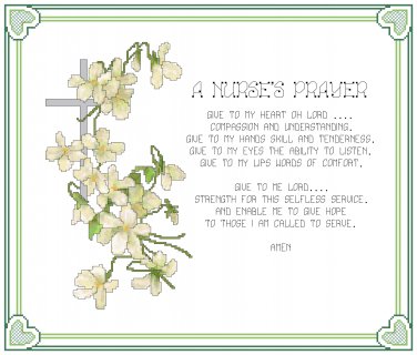 A Nurse's Prayer Pattern Chart Graph