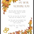 Autumn Wedding Sampler Pattern Chart Graph