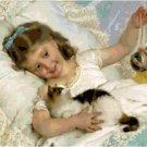 Girl with a Cat by Emile Munier Pattern Chart Graph Girl with a Cat by Emile Munier Pattern Chart Graph