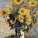 Monet - Bouquet of Sunflowers Pattern Chart Graph