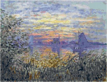 Sunset on the Seine Pattern Chart Graph