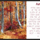 Autumn w/ poem by Alexander Posey Pattern Chart Graph