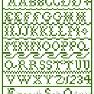 Elizabeth Salt Antique 1837 Sampler Reproduction Pattern Chart Graph