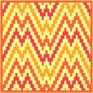 Flame Pillow Top Cross St/Needlepoint pattern chart graph Flame Pillow Top Cross St/Needlepoint pattern chart graph
