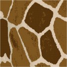 African Giraffe Seat or Pillow Top X-Stitch or Needlepoint pattern chart graph