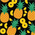 Pineapples Seat or Pillow Top X-Stitch or Needlepoint pattern chart graph