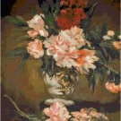 Vase of Peonies by Renoir Pattern Chart Graph