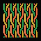 Braids Seat-Pillow Top X-Stitch or Needlepoint pattern chart graph Braids Seat-Pillow Top X-Stitch or Needlepoint pattern chart graph