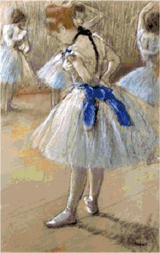 The Dance Studio by Edgar Degas Pattern Chart Graph