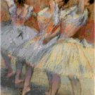 Three Dancers by Edgar Degas Pattern Chart Graph