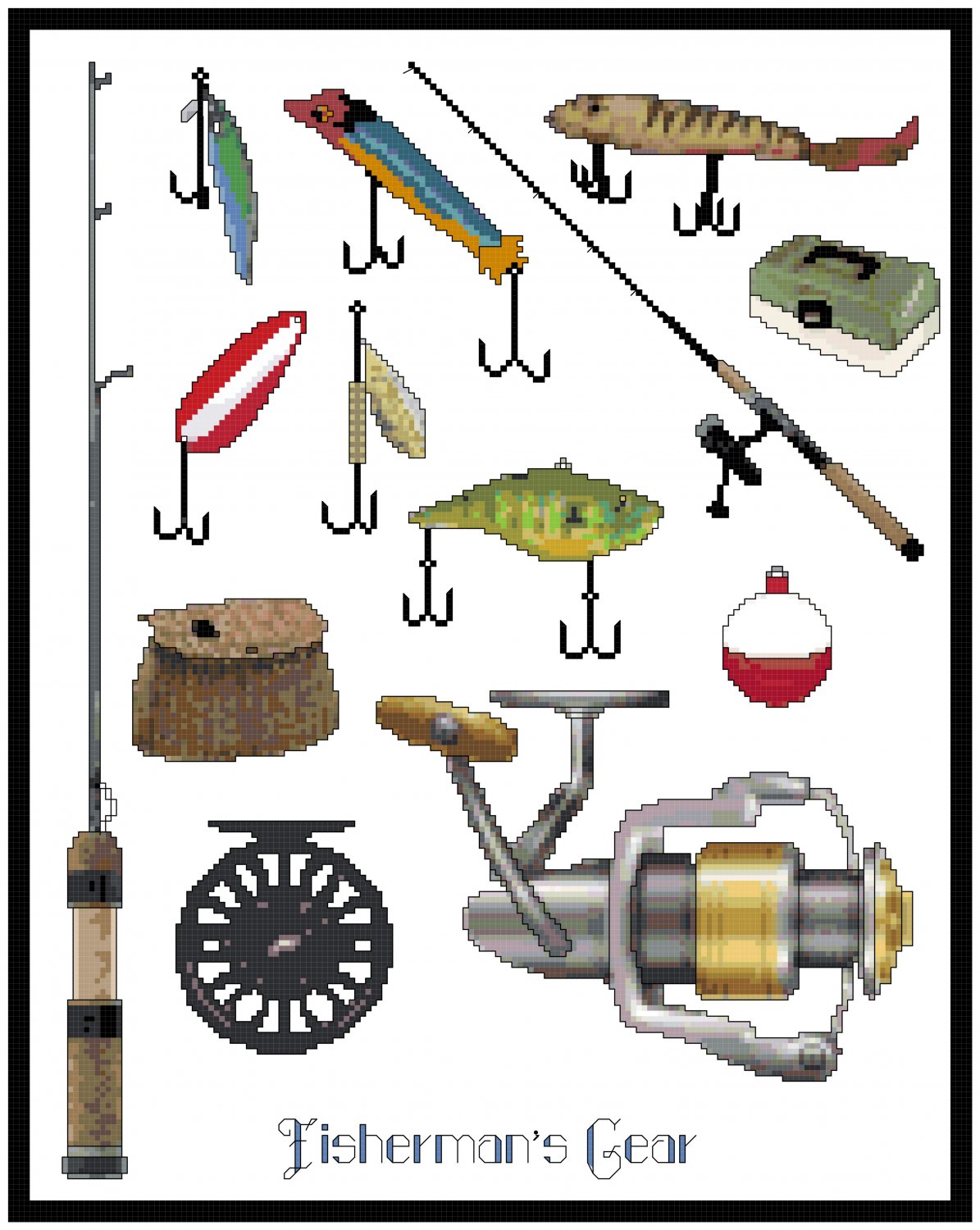 Fisherman's Gear Pattern Chart Graph