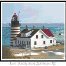 West Quoddy Head Lighthouse, ME Pattern Chart Graph