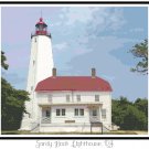 Sandy Hook Lighthouse, NJ Pattern Chart Graph