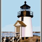 Nantucket Harbor Lighthouse, MA Pattern Chart Graph