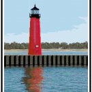 Kenosha Pier Harbor Lighthouse, WI Pattern Chart Graph