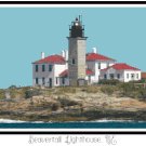 Beavertail Lighthouse, ME Pattern Chart Graph