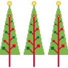 CHRISTMAS TREES quick and easy pattern chart graph