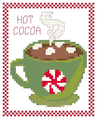 Hot Cocoa quick and easy Pattern Chart Graph