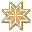 Christmas Cookie Star quick and easy Pattern Chart Graph Christmas Cookie Star quick and easy Pattern Chart Graph