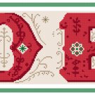 Victorian Noel Banner Horizontal Pattern Chart Graph Victorian Noel Banner Horizontal Pattern Chart Graph