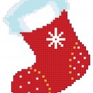 Fuzzy Red Sock Pattern Chart Graph