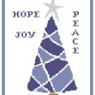 Hope Joy Peace Tree Pattern Chart Graph