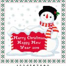 Merry Christmas Snowman Pattern Chart Graph