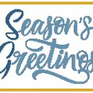 Season's Greetings Pattern Chart Graph