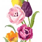 Spring Tulips Banner Cross Stitch Pattern Chart Graph Spring Tulips Banner Cross Stitch Pattern Chart Graph
