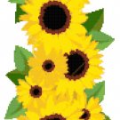 Sunflower Summer Banner Cross Stitch Pattern Chart Graph