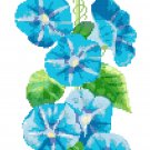 Morning Glory Bell Pull Cross Stitch Pattern Chart Graph