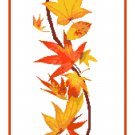 Autumn Bell Pull Cross Stitch Pattern Chart Graph