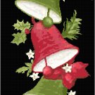 Christmas Bells and Mistletoe Bell Pull Cross Stitch Pattern Chart Graph