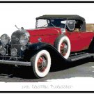 1931 Cadillac Roadster Cross Stitch Pattern Chart Graph