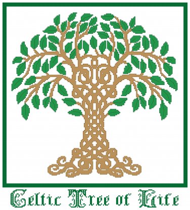 Celtic Tree of Life Pattern Chart Graph