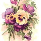 Beautiful Pansies 1 Pattern Chart Graph
