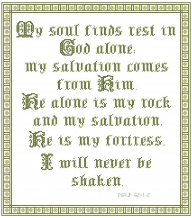 Rest - My Soul Finds Rest Pattern Chart Graph