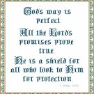 Protection - God's Way Is Perfect Pattern Chart Grapy
