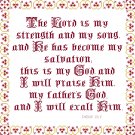 Strength - The Lord Is My Strength Pattern Chart Graph
