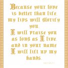 Praise - Because Your Love Pattern Chart Graph Praise - Because Your Love Pattern Chart Graph