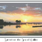 Sunset on the Sea of Galilee Pattern Chart Graph Sunset on the Sea of Galilee Pattern Chart Graph
