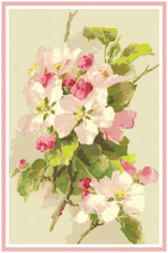 Apple Blossoms by Catherine Klein Pattern Chart Graph