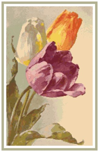 Tulips 1 by Catherine Klein Pattern Chart Graph