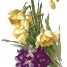 Daffodils and Violets by Catherine Klein Pattern Chart Graph