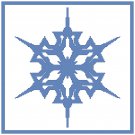 Blue Snowflake 5 Pattern Chart Graph Blue Snowflake 5 Pattern Chart Graph